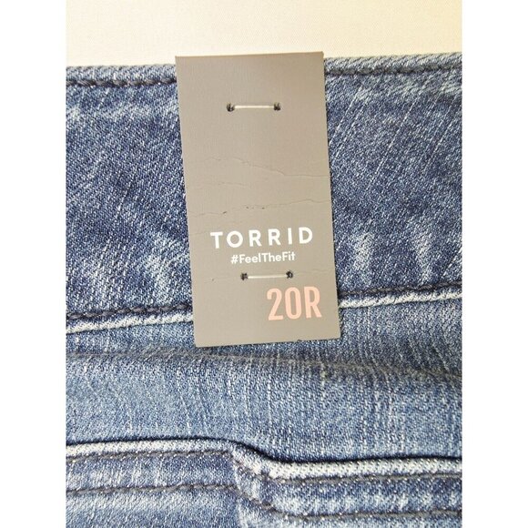 Torrid Bombshell Skinny Premium Stretch Size 20R Women 30" Imseam Blue Jeans NWT - Picture 10 of 14